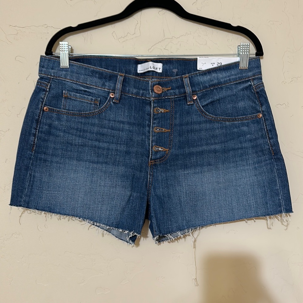 Button fly loft shorts